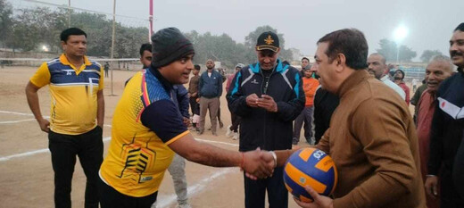 जिला प्रशासन बनाम भूतपूर्व सैनिक वॉलीबॉल मुकाबला, पूर्व सैनिकों की जीत